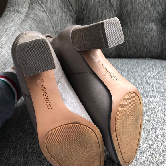 NINE WEST Leather Boots Size 7.5 - Picture 7 of 9